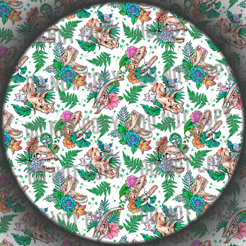 Clear Vinyl - Dinosaur Skulls