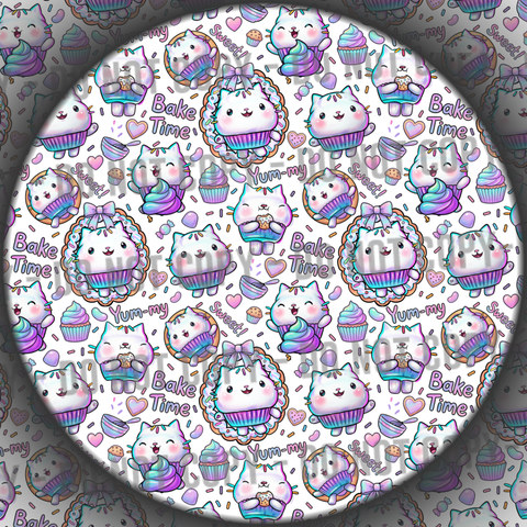 Clear Vinyl - Dollhouse Cake Cat