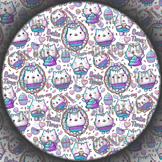 Clear Vinyl - Dollhouse Cake Cat