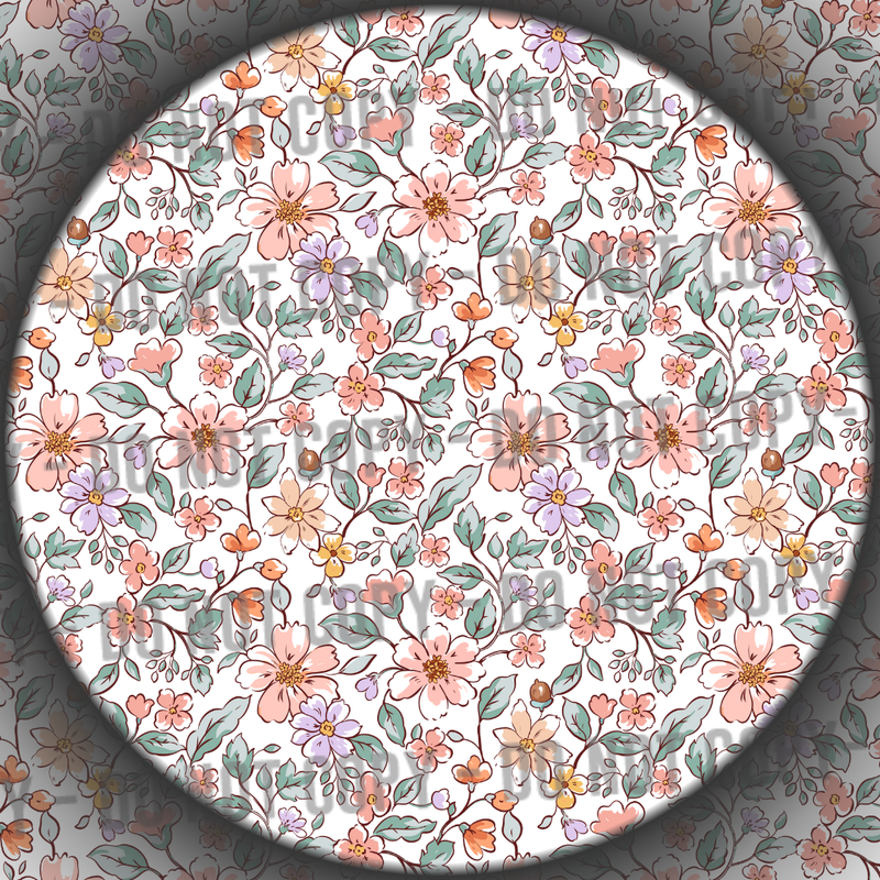 Clear Vinyl - Flowers & Acorns