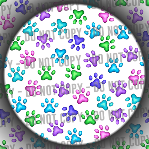 Clear Vinyl - Paws