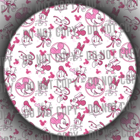 Clear Vinyl - Pink Characters