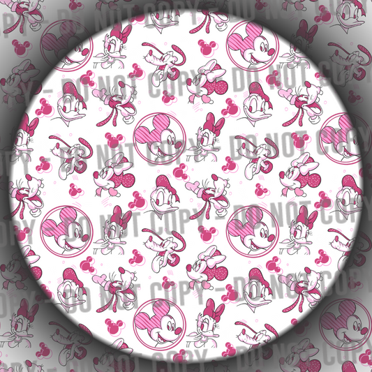 Clear Vinyl - Pink Characters