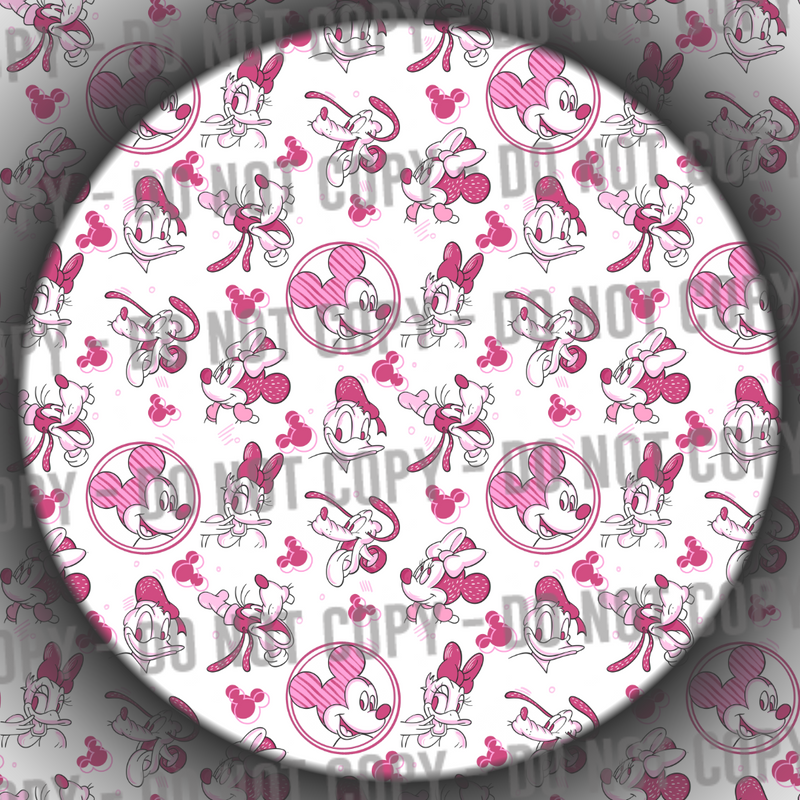 Clear Vinyl - Pink Characters