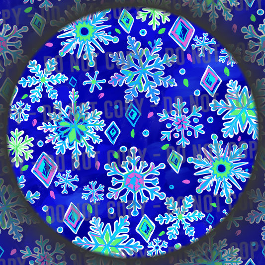 Co-Ord - Floral Ice Queen - Blue