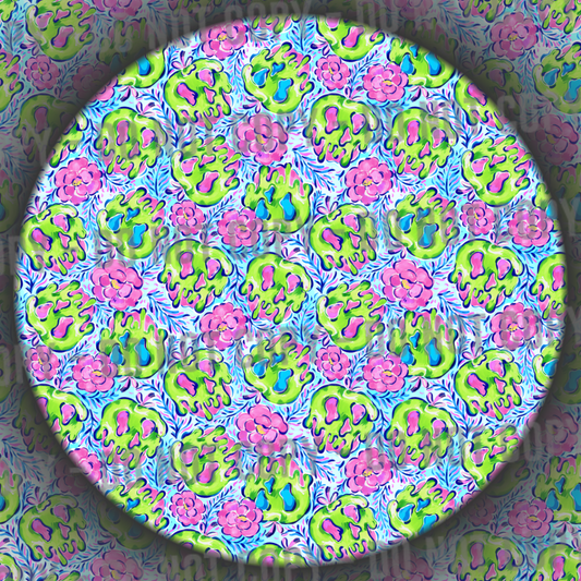 Co-Ord - Floral Snow - Pink & Blue