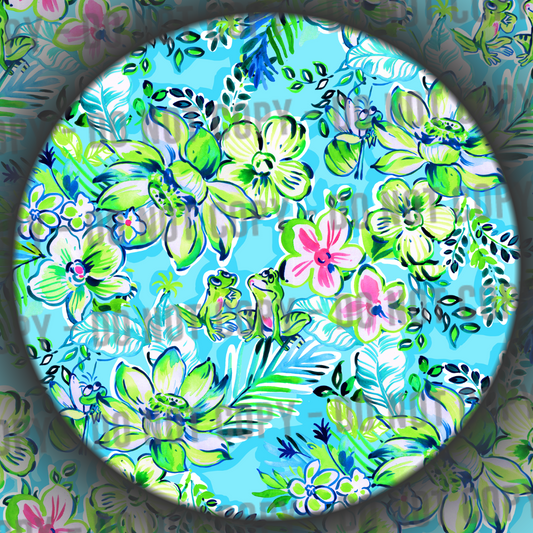 Co-Ord - Floral Tia - Blue