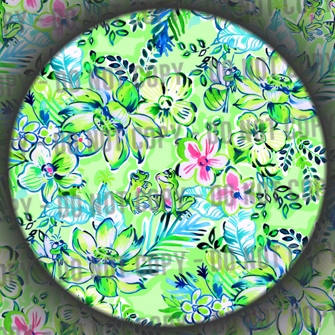 Co-Ord - Floral Tia - Green