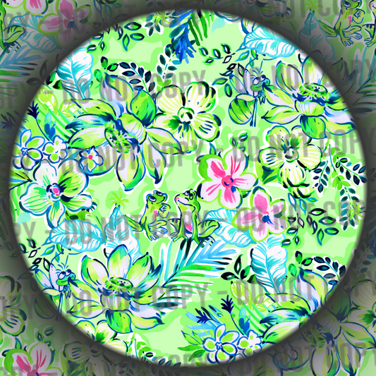 Co-Ord - Floral Tia - Green