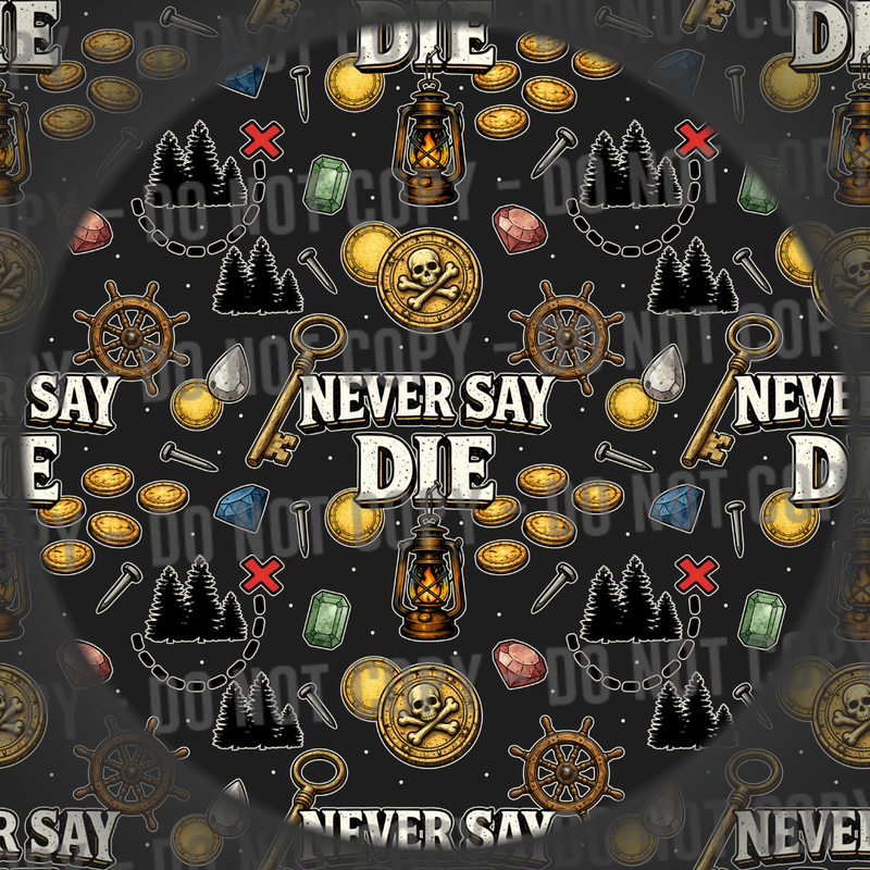Co-Ord - Never Say Die - Black