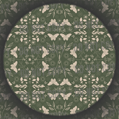 Cottage Butterflies - Green