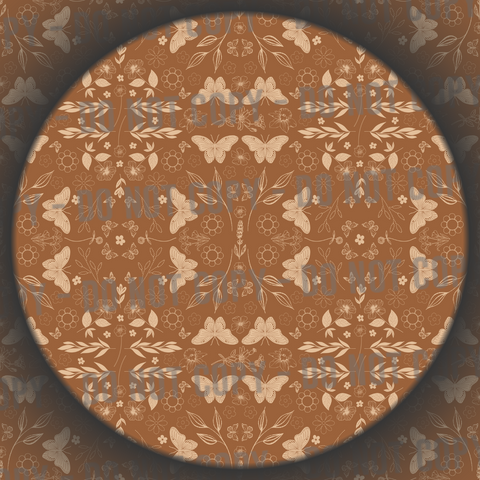 Cottage Butterflies - Rust
