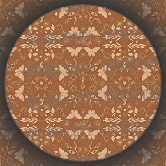 Cottage Butterflies - Rust