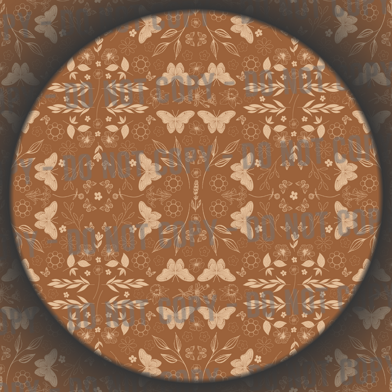 Cottage Butterflies - Rust