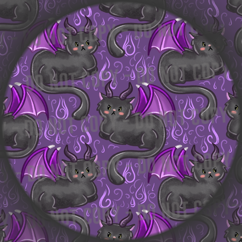 Dragon Cat - Purple