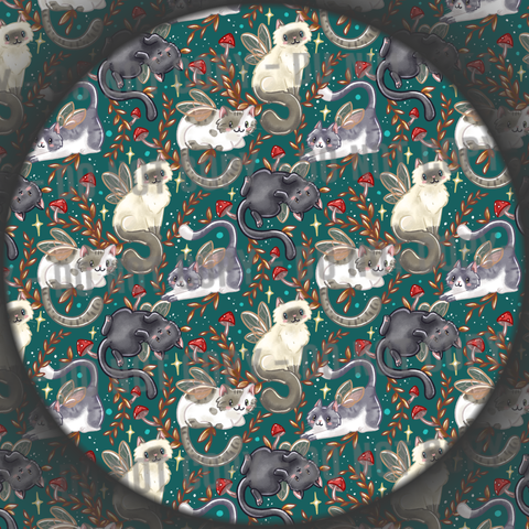 Fairy Cats - Teal