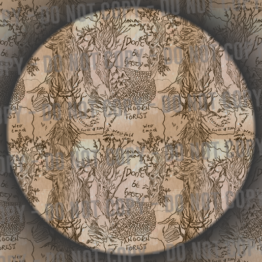 Fangorn Forest Map - Sketch