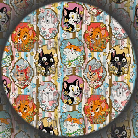 Floral Cat Frames - 1