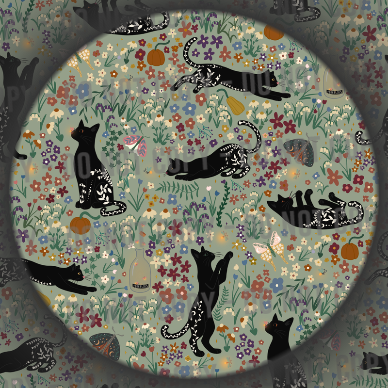 Floral Cats - Day