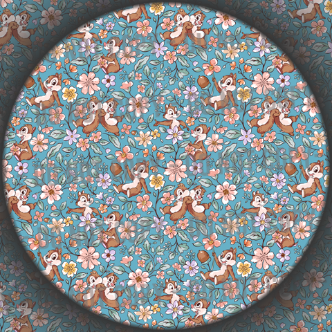 Floral Chipmunks - 1