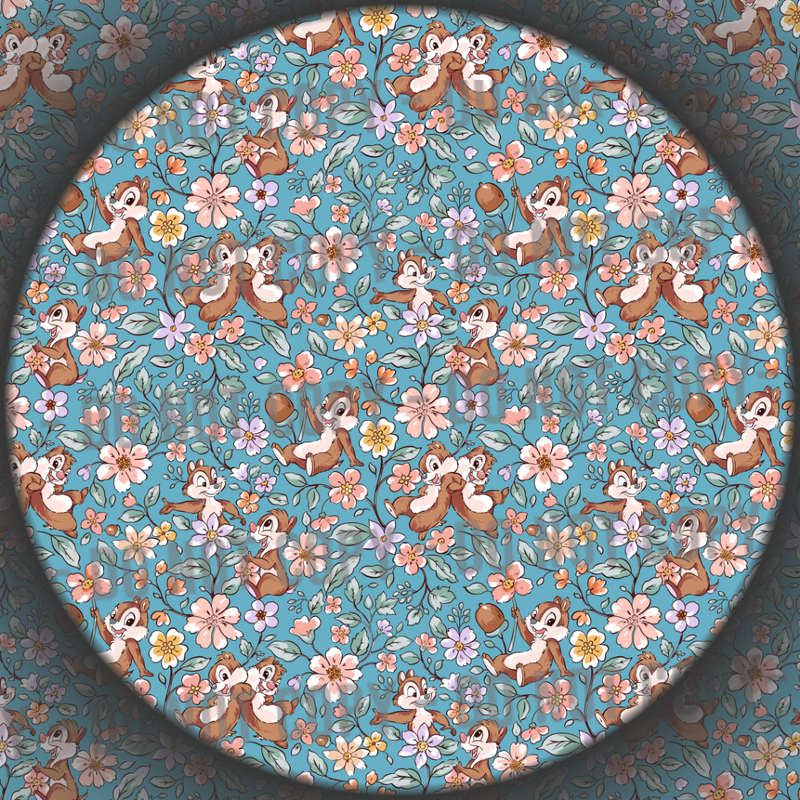 Floral Chipmunks - 1