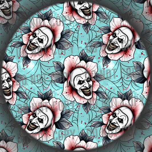 Floral Clown - Blue