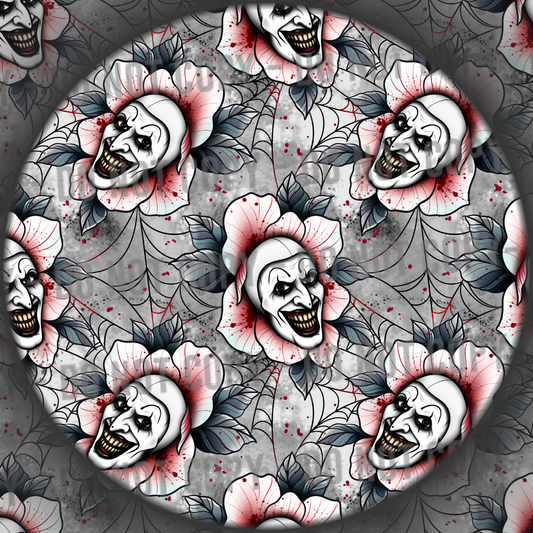 Floral Clown - Grey