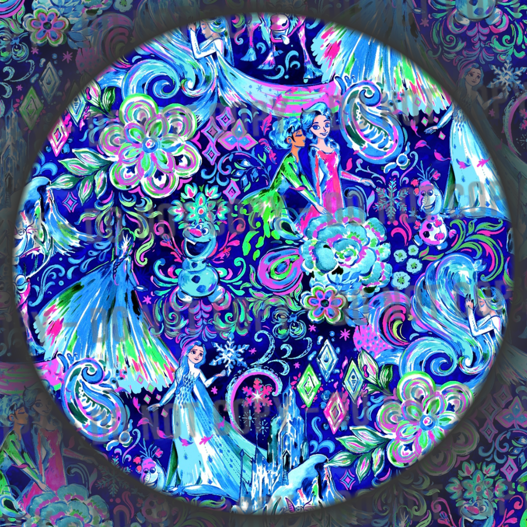 Floral Ice Queen - Blue