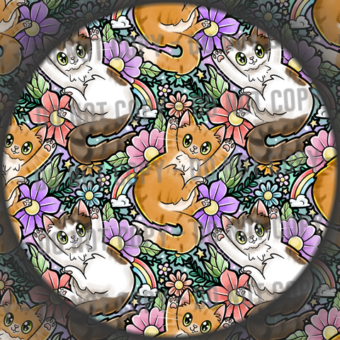 Floral Kittens - 2