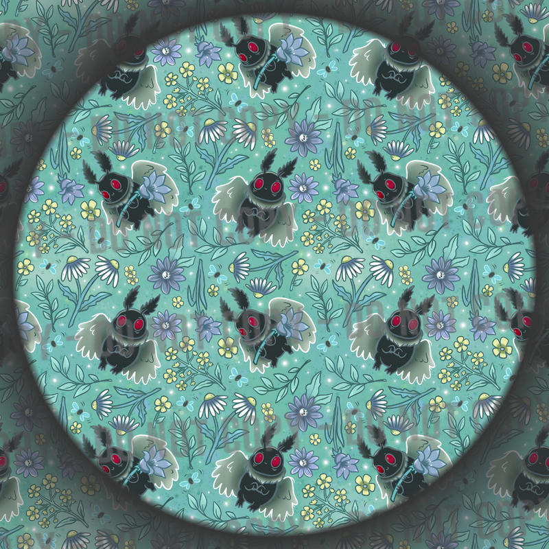 Floral Mothman - Green