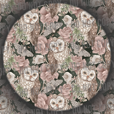 Floral Moths, Skulls & Owls - 1