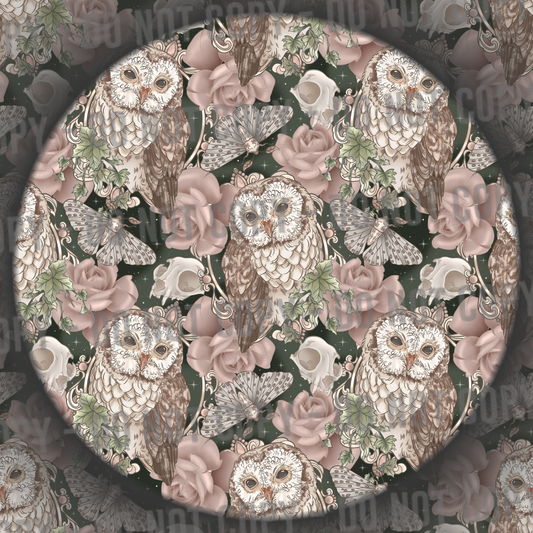 Floral Moths, Skulls & Owls - 1