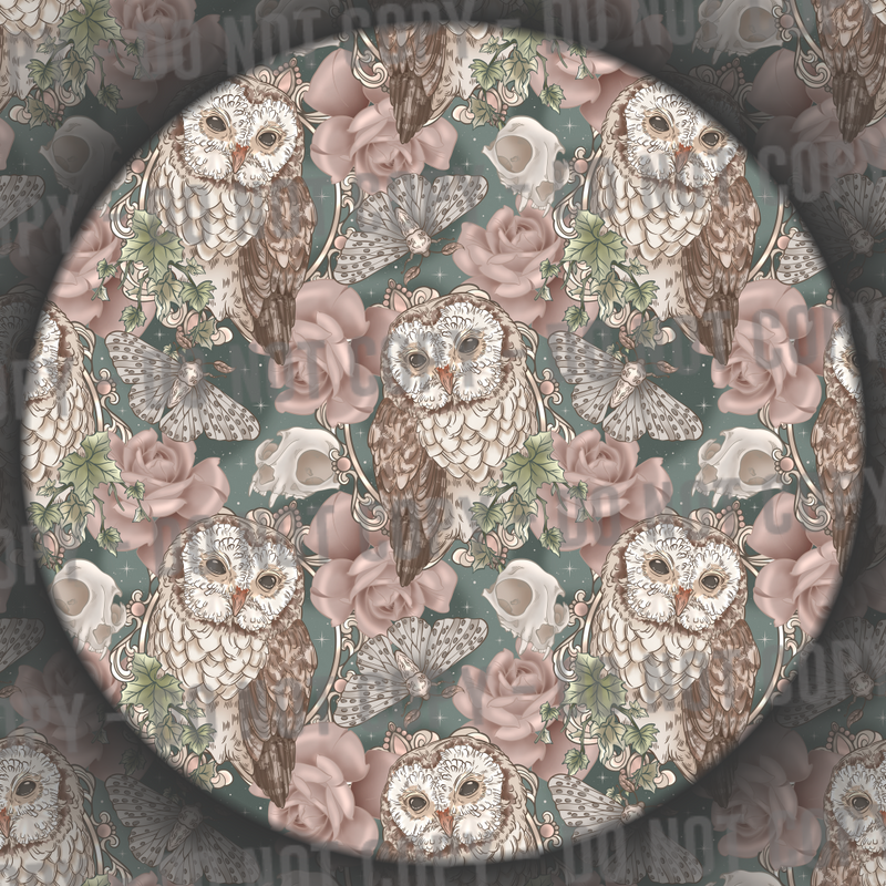 Floral Moths, Skulls & Owls - 2
