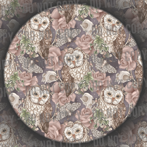 Floral Moths, Skulls & Owls - 3