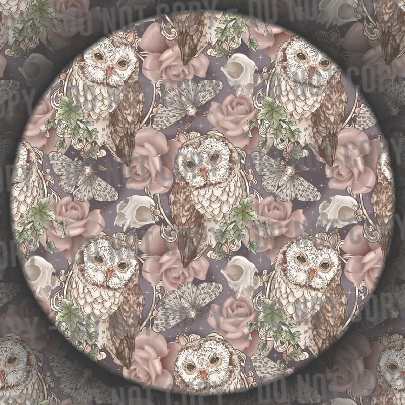 Floral Moths, Skulls & Owls - 3