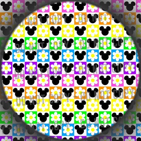 Floral Mouse Checks - 2
