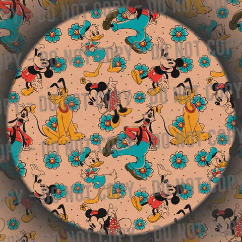 Floral Mouse & Friends