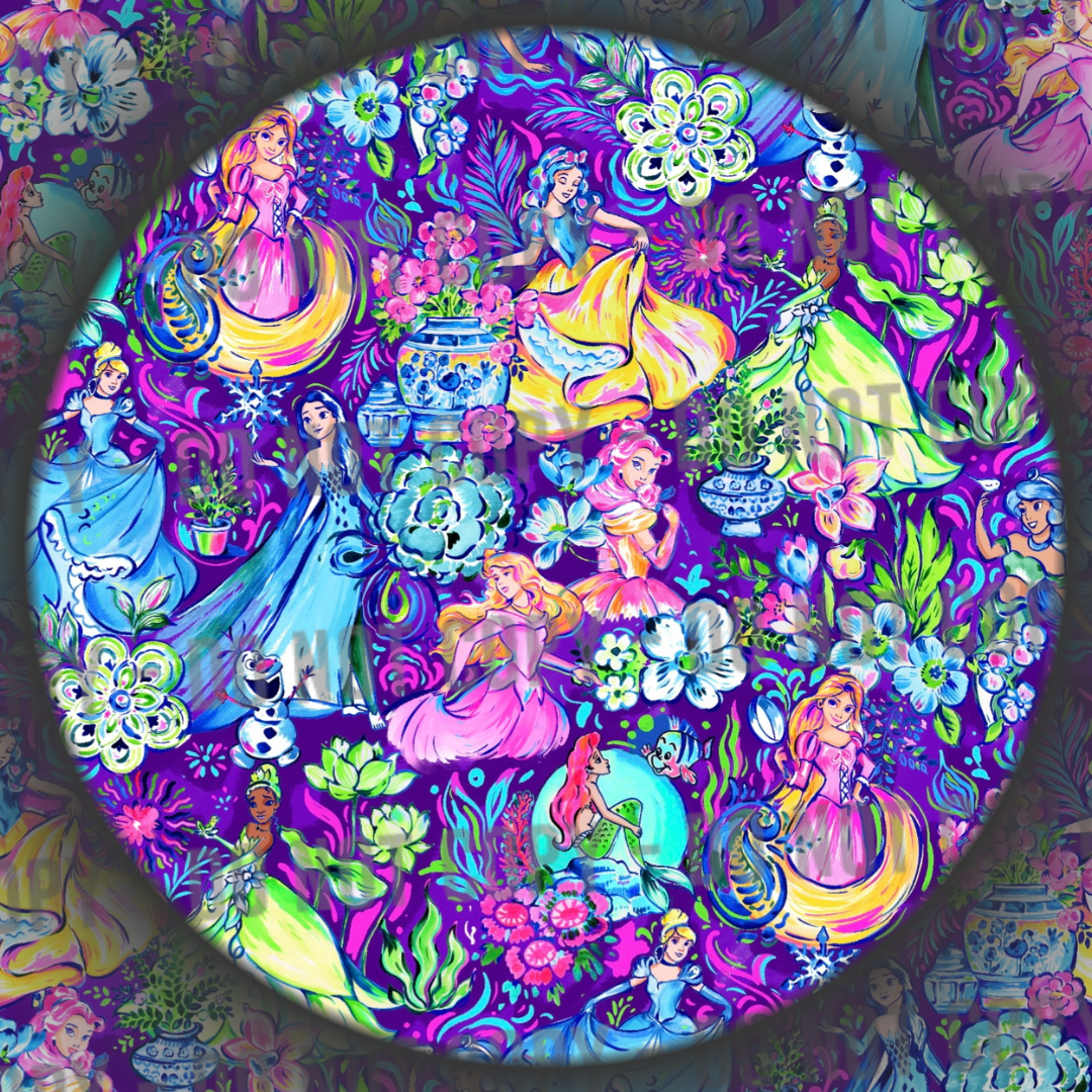 Floral Princess Mashup - Purple