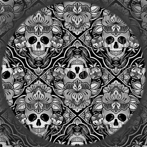 Floral Skull Diamonds - 1