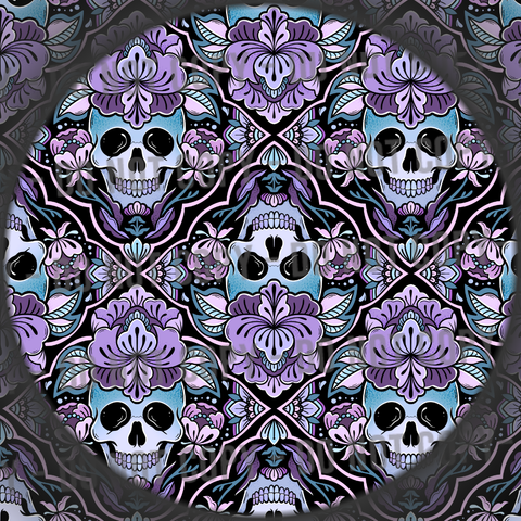 Floral Skull Diamonds - 2