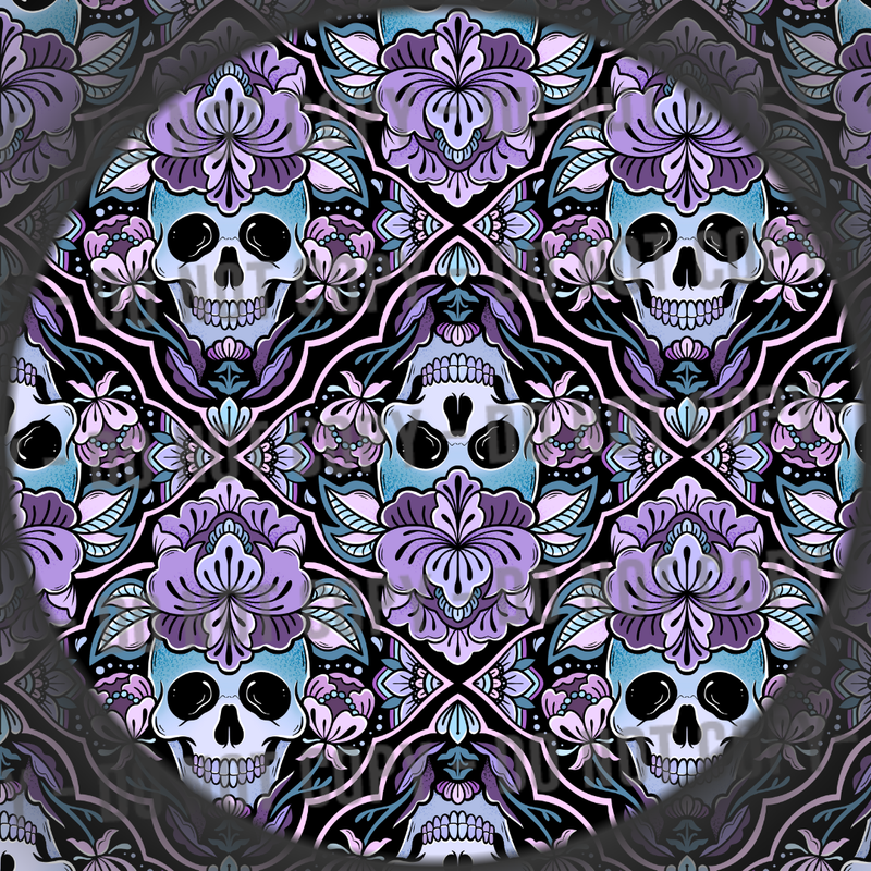 Floral Skull Diamonds - 2
