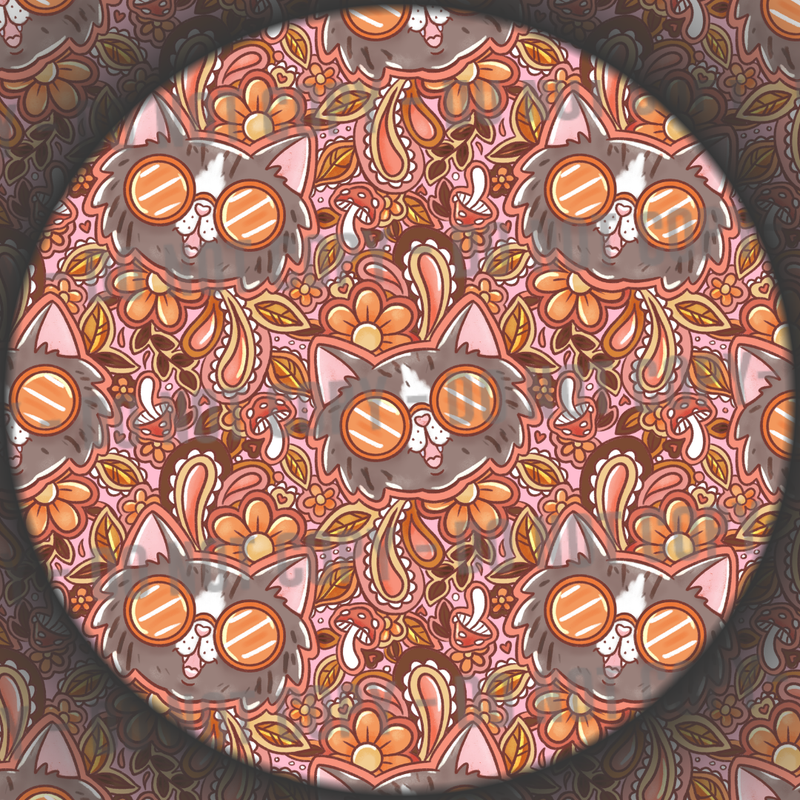 Floral Summer Cats - 1