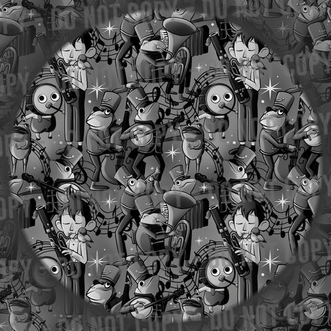 Frog Band - Black & White