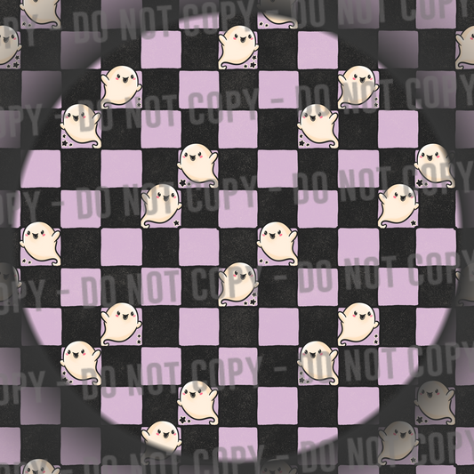 Ghost Checks - Black & Purple