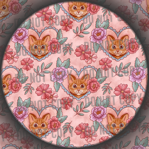 Ginger Floral Cat - 2