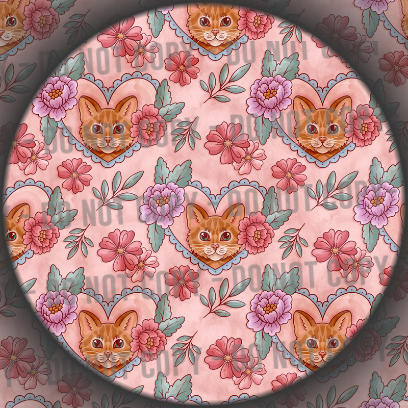 Ginger Floral Cat - 2