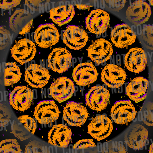 Glitchy Pumpkin - Orange