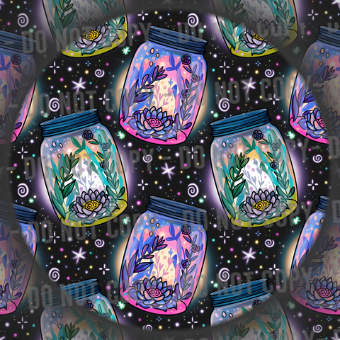 Glowy Floral Jars