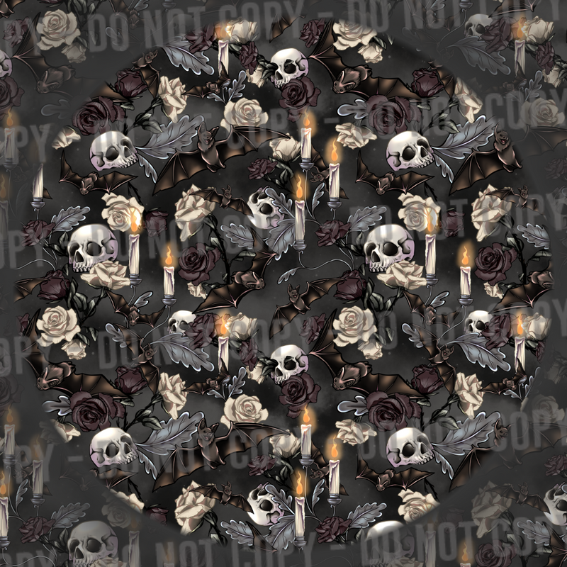 Gothic Bats - Grey