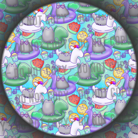 Grey Summer Cat - 2